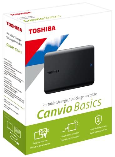 Toshiba Canvio Basics HDD Esterno 4 TB 2.5" USB 2.0/3.0 Nero Toshiba