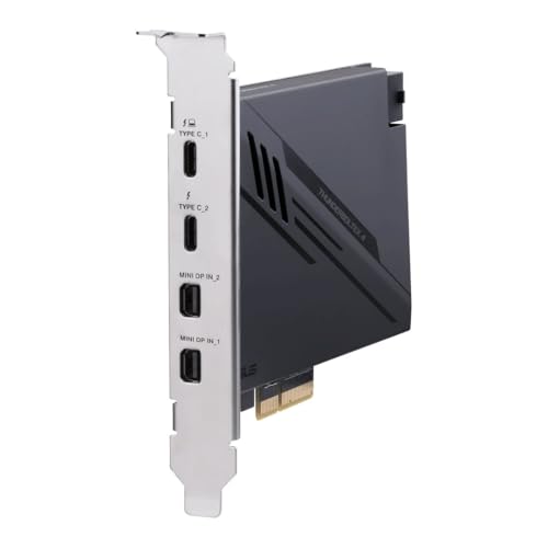 ASUS ThunderboltEX 4 Scheda di espansione 2*Thunderbolt4 2*Mini-DisplayPort PCI Ex 3.0 x4 Nero - Disponibile in 2-4 giorni lavorativi ASUS