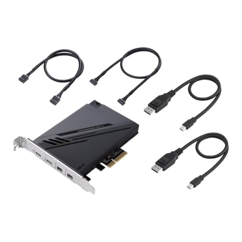 ASUS ThunderboltEX 4 Scheda di espansione 2*Thunderbolt4 2*Mini-DisplayPort PCI Ex 3.0 x4 Nero - Disponibile in 2-4 giorni lavorativi ASUS