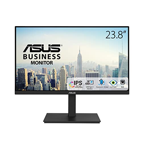 Asus VA24ECPSN Monitor 24" IPS 75Hz FullHD 5ms RJ45 A-Sync Multimediale Type-C HDMI - Disponibile in 2-4 giorni lavorativi ASUS