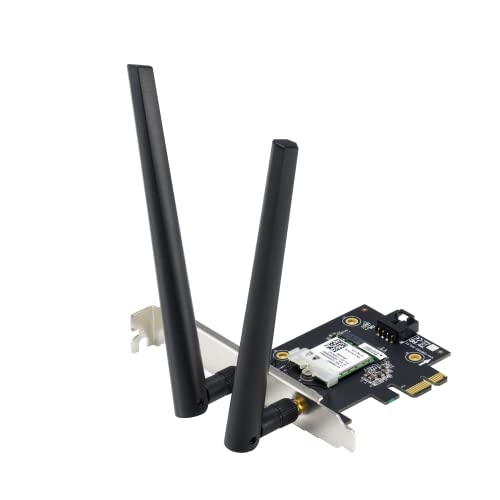 ASUS PCE-AX1800 Scheda di rete Wi-Fi/Bluetooth Wireless AX Dual Band 1800Mbps PCI Ex 1x - Disponibile in 2-4 giorni lavorativi ASUS