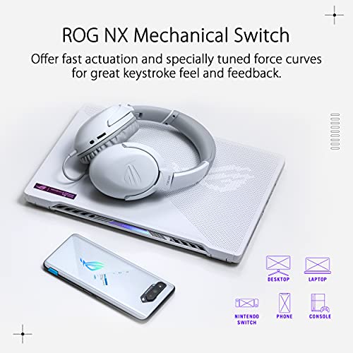 Asus ROG Strix Go Core Cuffie Gaming jack 3.5mm Moonlight White ASUS