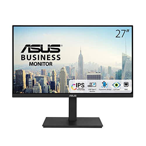 MONITOR ASUS LED 27" Wide VA27ECPSN IPS 0,23 2560x1440 5ms 300cd/m²1000:1 2x2W MM PIVOT Reg.inH HDMI DP USB-C Docking - Disponibile in 2-4 giorni lavorativi ASUS