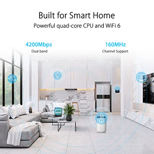 Asus RT-AX59U Router Wireless AX 4200Mbps Dual-band Nero - Disponibile in 2-4 giorni lavorativi ASUS