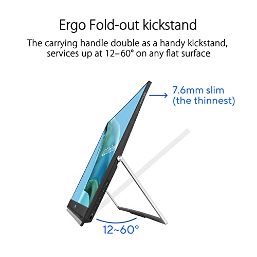 Asus ZenScreen MB249C Monitor Portatile USB 24"" FHD HDMI/USB-C - Disponibile in 2-4 giorni lavorativi ASUS