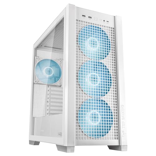 Asus TUF Gaming GT302 ARGB White Mid Tower No-Power Vetro Temperato E-ATX/ATX/mATX/minITX ASUS