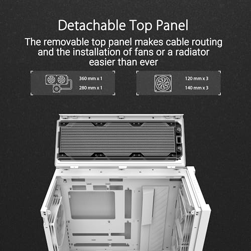 Asus TUF Gaming GT302 ARGB Black Mid Tower No-Power Vetro Temperato E-ATX/ATX/mATX/minITX ASUS