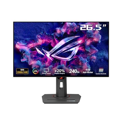 Asus ROG Strix OLED XG27AQDMG Monitor 26,5" WOLED 240Hz QHD 0.03ms Pivot Hub USB 2*HDMI/DisplayPort - Disponibile in 2-4 giorni lavorativi ASUS