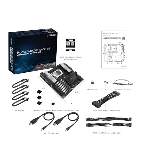 Asus PRO WS WRX90E-SAGE SE AMD WRX90 8*DDR5 4*M.2 4*SATAIII sTR5 mDisplayPort/VGA EEB ASUS