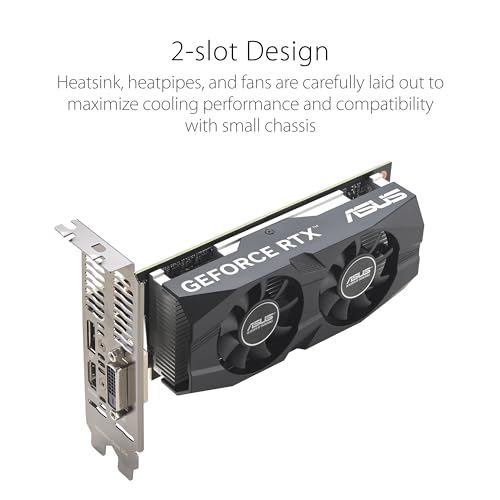 Asus GeForce RTX 3050 LP BRK OC Edition 6GB GDDR6 DLSS HDMI/DisplayPort/DVI-D PCI Ex. 4.0 16x ASUS