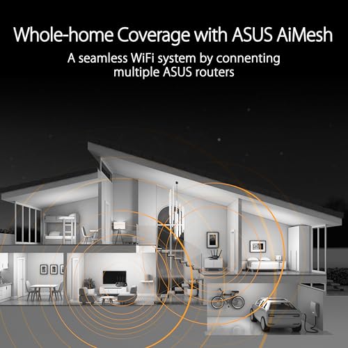 Asus TUF-BE3600 Router Wireless 7 3600Mbps Dual-band Nero - Disponibile in 2-4 giorni lavorativi ASUS