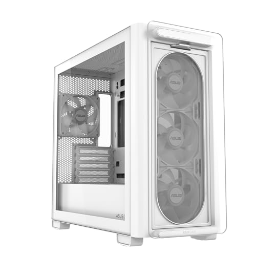 ASUS A23 Plus TG White ARGB Mini Tower No-Power Vetro Temperato minITX/mATX ASUS
