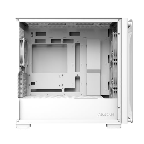ASUS A23 Plus TG White ARGB Mini Tower No-Power Vetro Temperato minITX/mATX ASUS