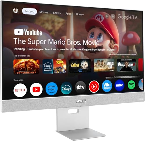 MONITOR ASUS LED 27" Wide ZenScreen Smart MS27UC IPS 3840x2160 5ms 350cd/m² 2x5W MM Reg.inH HDMI DP USB-C Docking Google TV - Disponibile in 2-4 giorni lavorativi ASUS