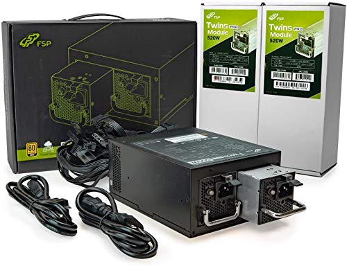 Fortron Twins Pro 500 500W Ridondante 80+ Gold PFC Attivo ATX - Disponibile in 2-4 giorni lavorativi FSP Fortron
