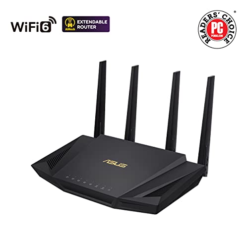 Asus RT-AX58U Router Gigabit Dual Band 4 porte USB 2400Mbps - Disponibile in 2-4 giorni lavorativi ASUS