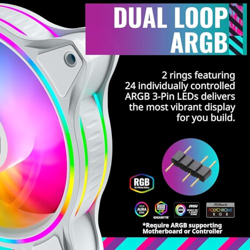 Cooler Master MasterFan MF120 Halo ARGB PWM White Edition - Disponibile in 2-4 giorni lavorativi COOLER MASTER