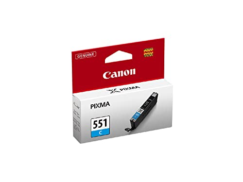 INK CANON CLI-551C Ciano 7ML X PIXMA IP7250 MG6350 MG5450 MG5550 MG6450 MG7150 IX6850 IP8750 MX725 MX925 - Disponibile in 2-4 giorni lavorativi CANON