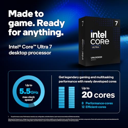 Intel Core Ultra 7 265KF 20 Core 3.9GHz 30MB sk1851 Box INTEL