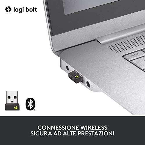 Logitech Signature M650 L for Business Mouse Ottico 4000DPI 5 Tasti Wireless/Bluetooth Off-White LOGITECH