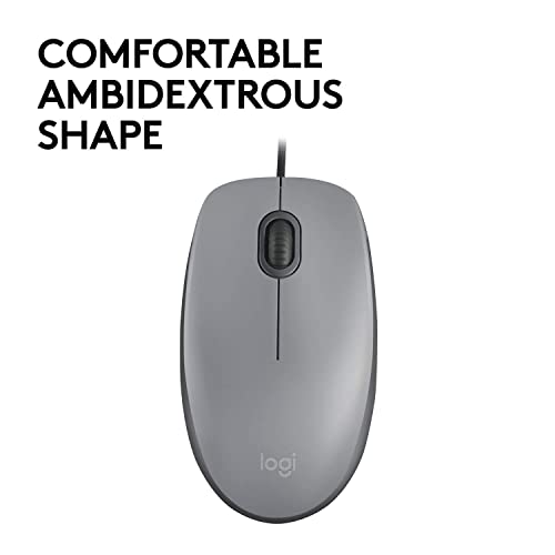 Logitech M110 Silent Mouse Ottico 1000DPI 3 Tasti USB LOGITECH