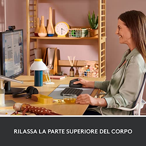 Logitech Lift Mouse Verticale Ottico Wireless 4 Tasti 4000dpi LOGITECH