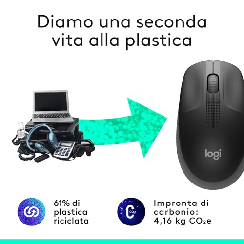 Mouse Wireless Logitech M190 Nero GameSIDE&Tech