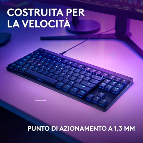 Logitech G G515 TKL RGB Tastiera Meccanica Switch GL USB Layout US LOGITECH