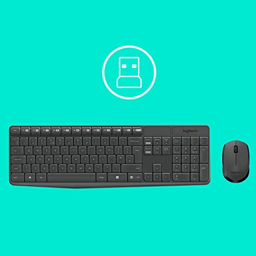 Kit Tastiera Mouse Wireless Logitech MK235 Nero Layout Italiano GameSIDE&Tech