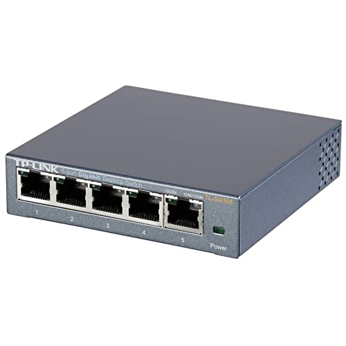 Switch Ethernet 5 Porte RJ45 10/100/1000 Mbps TP-Link TL-SG105 GameSIDE&Tech