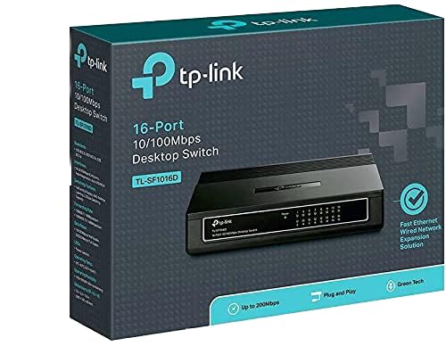 Switch Ethernet 16 Porte RJ45 10/100 Mbps TP-Link TL-SF1016D GameSIDE&Tech