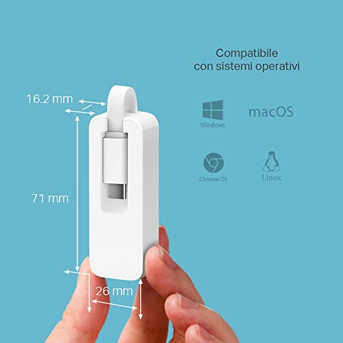Adattatore Di Rete Da USB 3.0 Type C a Gigabit Ethernet RJ45 TP-Link UE300C GameSIDE&Tech