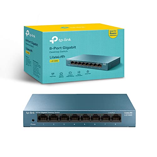 TP-Link LS108G Switch Unmanaged Gigabit Ethernet 8 Porte - Disponibile in 2-4 giorni lavorativi TP-LINK