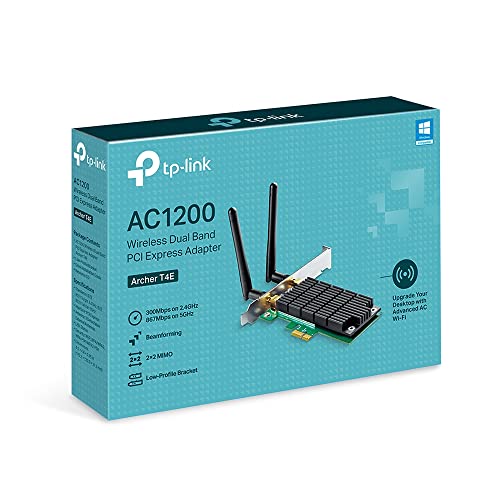 Scheda Di Rete Wireless TP-Link Archer T4E 867Mbps 2.4GHz & 5GHz PCI-Express x1 + Staffa Low Profile - Disponibile in 2-4 giorni lavorativi GameSIDE&Tech
