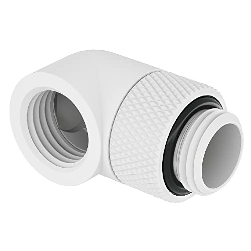 Barrow TWT90-V2.5 Raccordo 90 ruotabile G1/4" M/F Bianco - Disponibile in 2-4 giorni lavorativi Barrow