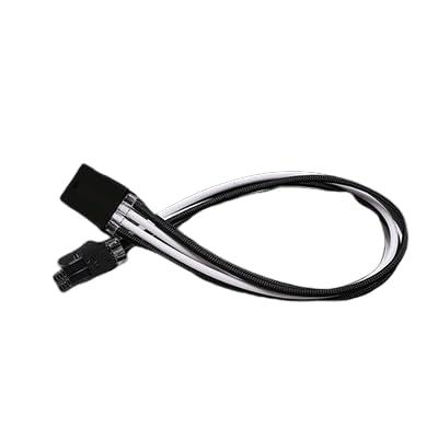 Barrow Extension Cable GPU 6+2pin CPU 30cm Nero/Bianco Barrow