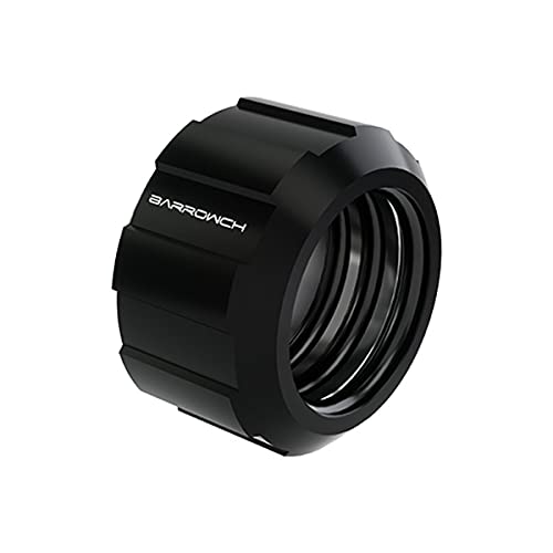 Barrow FBYKNL-16 Helm Edition Connettore Fitting Dritto Tubo Rigido 16 Nero Barrow