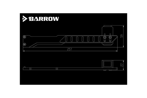 Barrow GPU Bracket Alluminio Nero Barrow