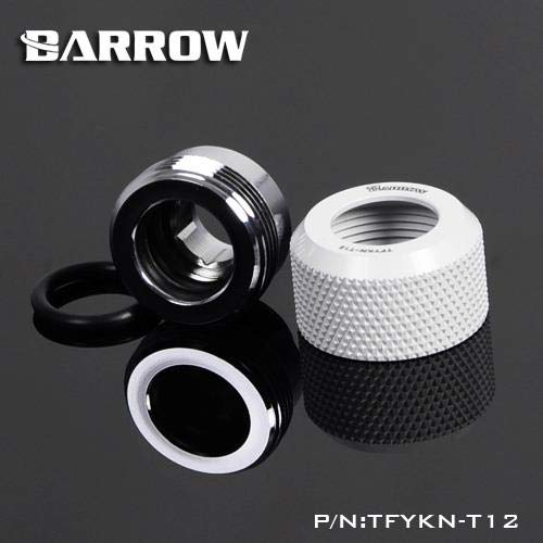 Barrow TFYKN-T12 Connettore Fitting Dritto Tubo Rigido 12mm Bianco - Disponibile in 2-4 giorni lavorativi Barrow