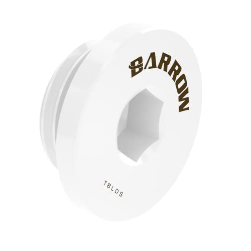 Barrow TBLDS Ultra Thin Tappo Plug Thread G1/4 Bianco - Disponibile in 2-4 giorni lavorativi Barrow