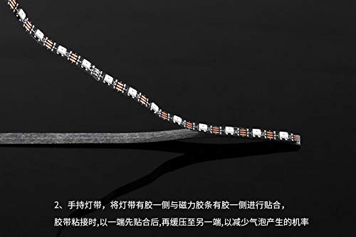 Barrow CJT-100 Striscia Adesiva con lato Magnetico 100cm 1 pezzo Barrow