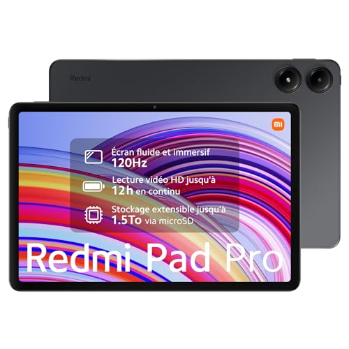 Xiaomi Redmi Pad Pro Qualcomm Snapdragon 7s Gen 2 128GB 12,1" Wi-Fi Xiaomi HyperOS Graphite Gray - Disponibile in 2-4 giorni lavorativi Xiaomi