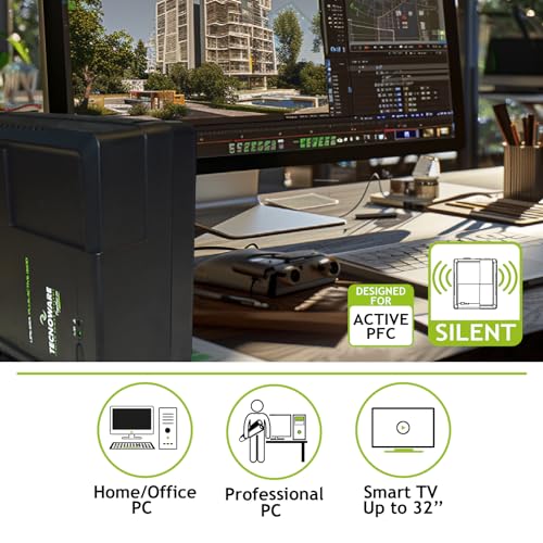 UPS TECNOWARE ERA PLUS ACTIVE 1200 1.200VA/840W Tecn LineInteractive con stabiliz comp con PFC Attivo PseudosinFGCERAPLAT1202SCH - Disponibile in 2-4 giorni lavorativi TECNOWARE
