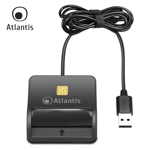 LETTORE ATLANTIS P005-SMARTCR-U USB DI SMART CARD x HomeBanking/Firma digitale - Disponibile in 2-4 giorni lavorativi ATLANTIS
