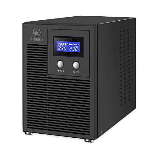 UPS ATLANTIS A03-HP4003P 3000VA (2100W) Sinewave Line Interactive 4x12V-7Ah Display LCD Interfaccia USB-HID RS232 EPO 6xIEC - Disponibile in 2-4 giorni lavorativi ATLANTIS
