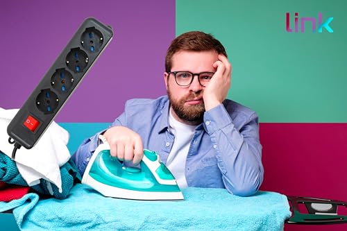 Digitus Multipresa 4*prese ITA/Schuko 10/16A con interruttore e spina 16A Nero - Disponibile in 2-4 giorni lavorativi DIGITUS