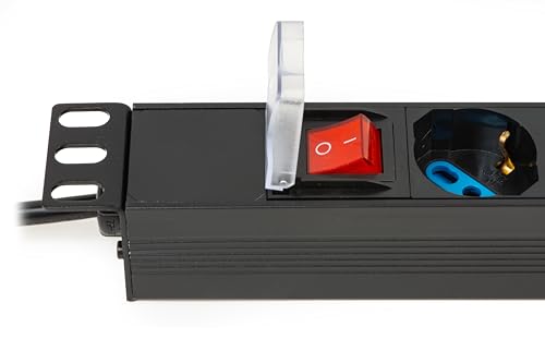 Digitus Multipresa per Rack 19" 6 prese Schucko Spina 16A Nero - Disponibile in 2-4 giorni lavorativi DIGITUS