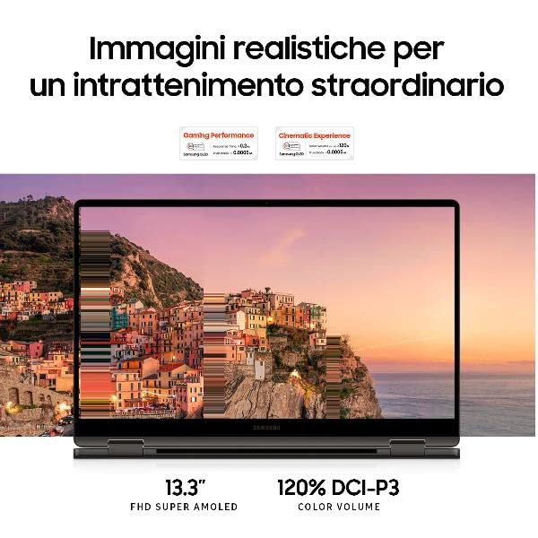 Samsung Galaxy Book3 360 Intel Core i7-1360P 16GB Intel Iris Xe SSD 512GB 13.3" Touch FullHD Win 11 Pro - Disponibile in 2-4 giorni lavorativi Samsung