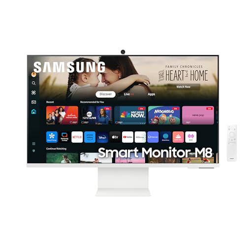 Samsung Smart Monitor M8 32" VA 60Hz 4K UHD 4ms Multimediale Pivot HUB USB HDMI - Disponibile in 2-4 giorni lavorativi Samsung