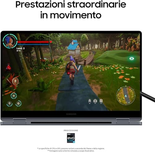 Samsung Galaxy Book4 360 Intel Core 7 150U 16GB Intel Iris Xe Graphics 512GB 15.6" Full HD Win Pro 11 - Disponibile in 2-4 giorni lavorativi Samsung